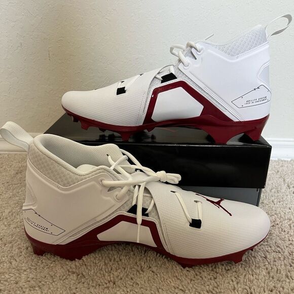 Nike Jordan Alpha Menace Pro 3 Oklahoma OU Team-Issued Football Cleats - Picture 2 of 9